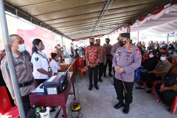 Dukung Pelaksanaan PON, Kapolri Minta Vaksinasi di Papua Ditingkatkan