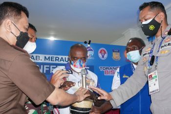 PON XX Papua : Bupati Merauke resmikan Media Center PON