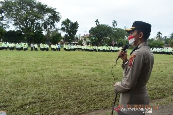 Sosialisasi ini, diberikan Kapolres Agam bagi pelajar SMPN 1 Lubukbasung