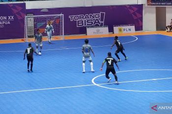 PON XX Papua - Tuan rumah tembus babak final futsal
