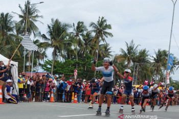 PON XX Papua - Jatim dan DKI Jakarta berbagi emas sepatu roda marathon 42.000 meter