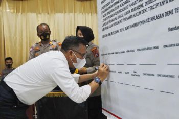 Deklarasi Damai, Wali Kota Kendari Ajak Masyarakat Wujudkan Kamtibmas Kondusif