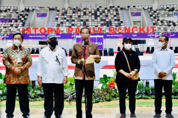 President Jokowi inaugurates seven venues for PON in Papua