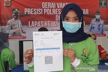 Ratusan narapidana Lapas Lhoknga ikuti vaksinasi COVID-19
