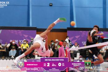 PON XX Papua : Gorontalo-Jateng bertemu di final takraw putra regu event