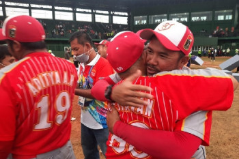 Kalahkan Lampung, tim bisbol putra DKI Jakarta raih emas PON XX Papua