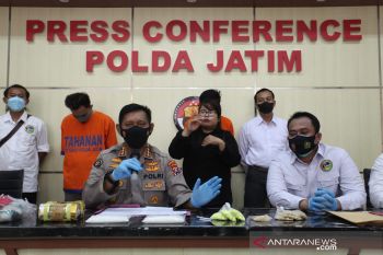 Kurir sabu-sabu jaringan Jakarta-Surabaya diringkus jajaran Polda Jatim