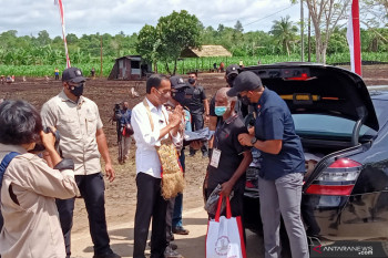 Presiden beri bantuan alat pertanian kepada petani di Sorong