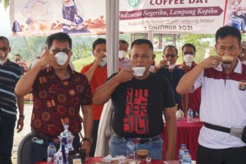 Peringati Hari Kopi Sedunia, para bupati di Lampung dan ngopi bareng dengan gubernur secara virtual