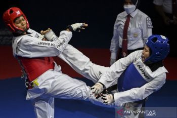 Taekwondo Putri +73 Kg Sumbar lawan Jateng Pada PON Papua