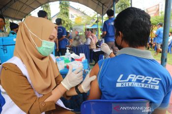 80 persen tahanan-narapidana di Sulteng telah divaksinasi