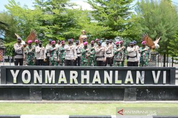 Lantamal VI terima kejutan dari Brimob Polda Sulsel