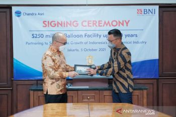 BNI berikan ballon payment senilai 250 juta dolar AS untuk Chandra Asri