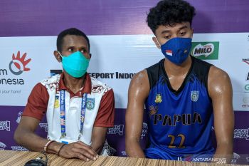 PON Papua - Basket putra Papua tampil pantang menyerah untuk taklukkan Sulawesi Utara
