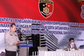Polda Sumsel tingkatkan kemampuan para penyidik