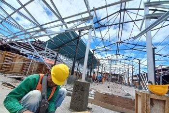 Pasca terbakar, begini progres pembangunan kembali Pasar Bawah Bukittinggi