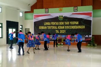 Kodim 1711 Boven Digoel gelar pentas seni tari Yospan