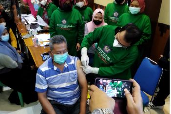 Percepat capaian vaksinasi, Pemkot Metro gandeng OJK, BNI dan organisasi profesi kesehatan