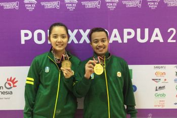 PON Papua: Menang WO, Jatim rebut emas bulu tangkis ganda campuran