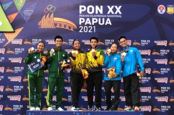 Tim senam sport aerobik Jambi meraih perak dan perunggu PON Papua
