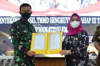 Pelaksanaan TMMD Sengkuyung Tahap III Kodim Sleman melampaui target