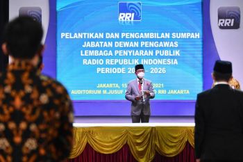 Menkominfo lantik lima Dewas LPP RRI Periode 2021-2026