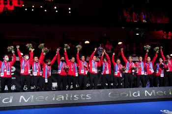 Piala Thomas itu akhirnya kembali ke pangkuan Ibu Pertiwi