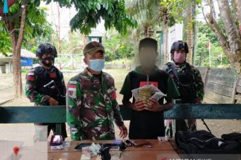 Satgas TNI Yonif 131 gagalkan penyelundupan ganja di perbatasan RI-PNG