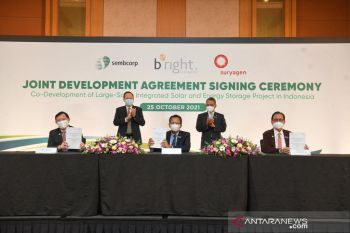 Tiga proyek solar panel segera dibangun oleh Indonesia dan Singapura