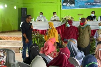 Erik Thohir dorong peningkatan ekonomi keluarga di Banyuasin melalui pinjaman modal tanpa agunan