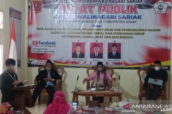 Perebutkan 1618 Suara Pemilih, Tiga Calon Wali Nagari Sariak Saling Debat