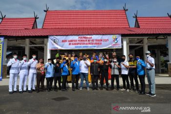 Upacara peringatan sumpah pemuda ke-93 di Batola dirangkai deklarasi dukungan vaksinasi