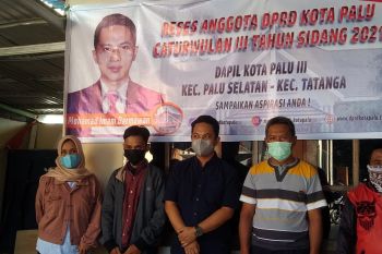 Perbaikan dan penerangan jalan  jadi aspirasi warga Kelurahan Birobuli Utara dalam reses DPRD Palu
