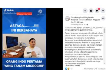 Video microchip ditanam di tubuh hoaks