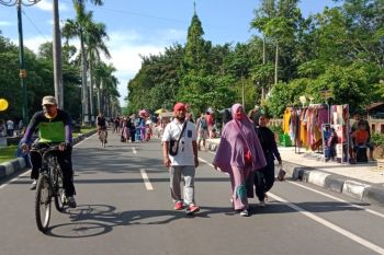 Pemerintah Kota Mataram mulai menggelar kegiatan Hari Bebas Kendaraan