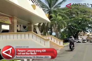 Pemprov Lampung larang ASN cuti saat libur Maulid