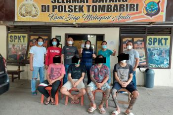 Personel gabungan ringkus empat  tersangka penganiayaan dengan badik