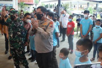 Polda Sulut beri dukungan psikososial bagi anak-anak terdampak COVID-19
