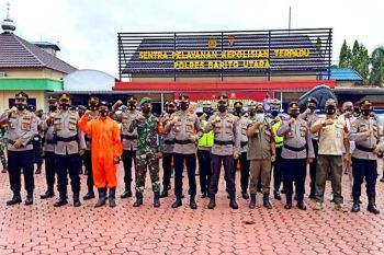 Polres Barito Utara apel gelar pasukan penanganan bencana