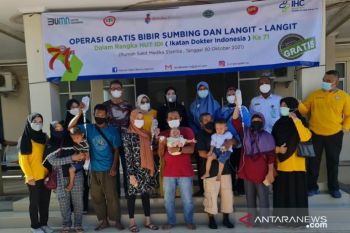 IDI Bangka dan PT Timah gelar operasi bibir sumbing gratis