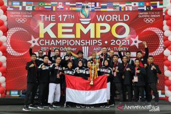 Indonesia borong 20 medali dari Kejuaraan Dunia Kempo di Turki