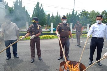Kejaksaan Negeri Pasaman Barat musnahkan barang bukti dari 67 perkara tindak pidana