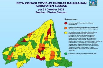 Empat kelurahan di Sleman kembali berada zona merah COVID-19