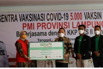 PMI Provinsi Lampung terima bantuan alat kesehatan dari Grab Indonesia