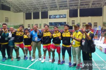 Atletik dan bulutangkis sumbang medali emas pertama bagi Kalsel di Paparnas Papua