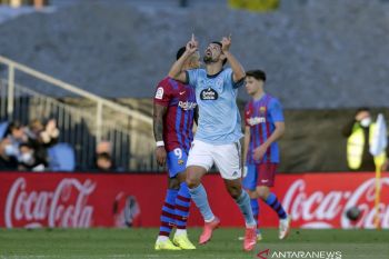 Barca membuang keunggulan tiga gol dan ditahan imbang Celta Vigo