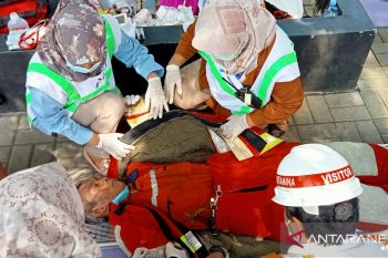 Pertamina menggelar organisasi kondisi darurat di IT Ampenan Mataram