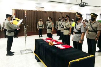 Kapolres Barut pimpin sertijab tiga Kapolsek dan Kasat Intel