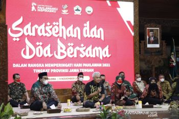 Ganjar, veteran, dan mahasiswa peringati Hari Pahlawan