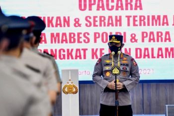 Lantik Kabaintelkam hingga Kapolda, Kapolri: Jangan padamkan api saat sudah besar